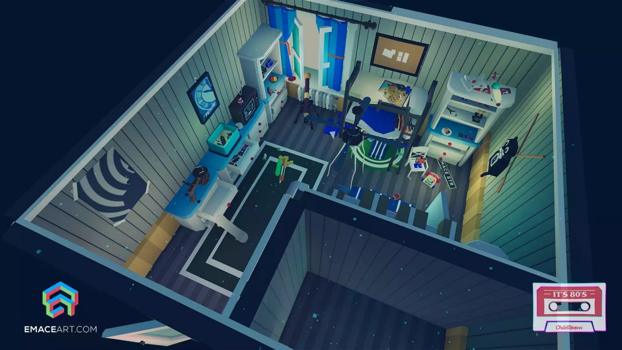 1990s Retro Game Environments: Classic Mid-Poly Rooms📱 - изображение 3